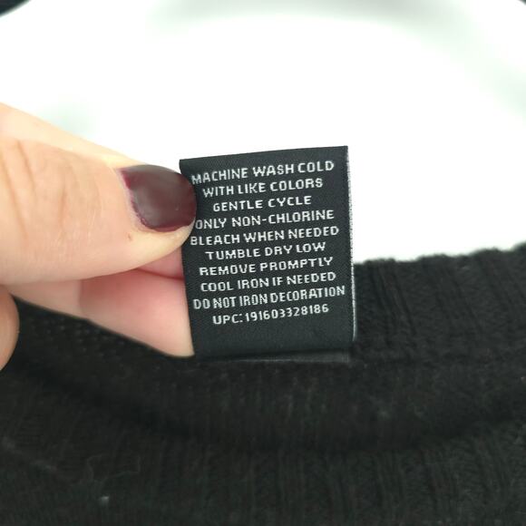 Disney Nightmare Before Christmas Jack Skeleton Youth Christmas Sweater L 11-13 - Picture 7 of 10